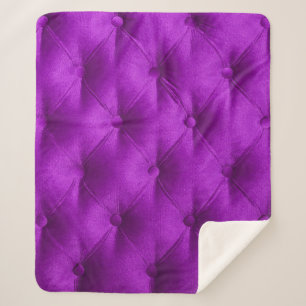 Manta Sherpa Violet purple velvet capitone textile background,