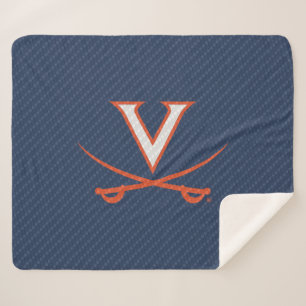 Manta Sherpa Virginia Cavaliers de fibra de carbono