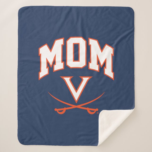 Manta Sherpa Virginia Cavaliers Mom (Anverso)