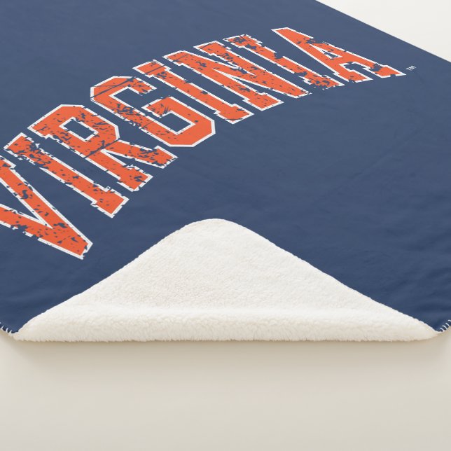 Manta Sherpa Virginia Wordmark Distorsionado (3/4)