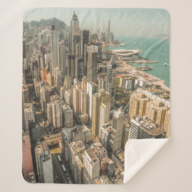 MANTA SHERPA VISTA AÉREA DE LOS EDIFICIOS DE LA CIUDAD (Anverso)