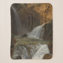 Vista de las cascadas de Tivoli (por Bidauld)