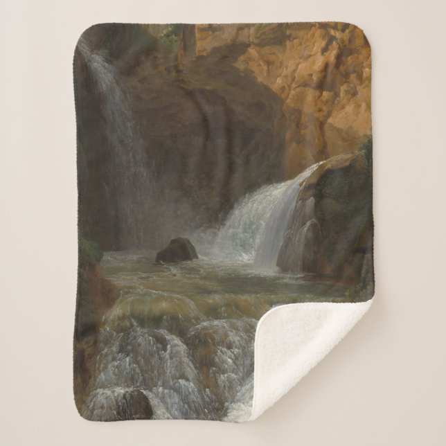 Manta Sherpa Vista de las cascadas de Tivoli (por Bidauld) (Anverso)