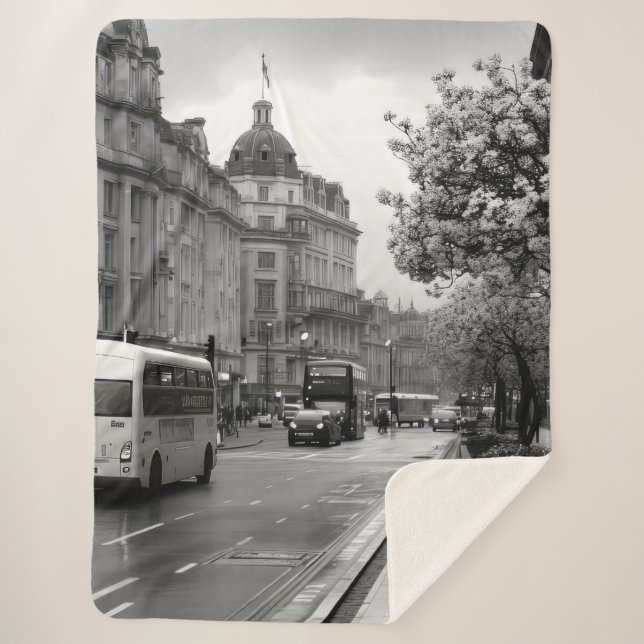 Manta Sherpa Vista elegante de la calle (Anverso)