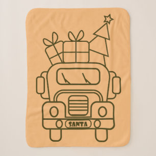 Manta Sherpa Vista frontal del camión de Navidades de esquema