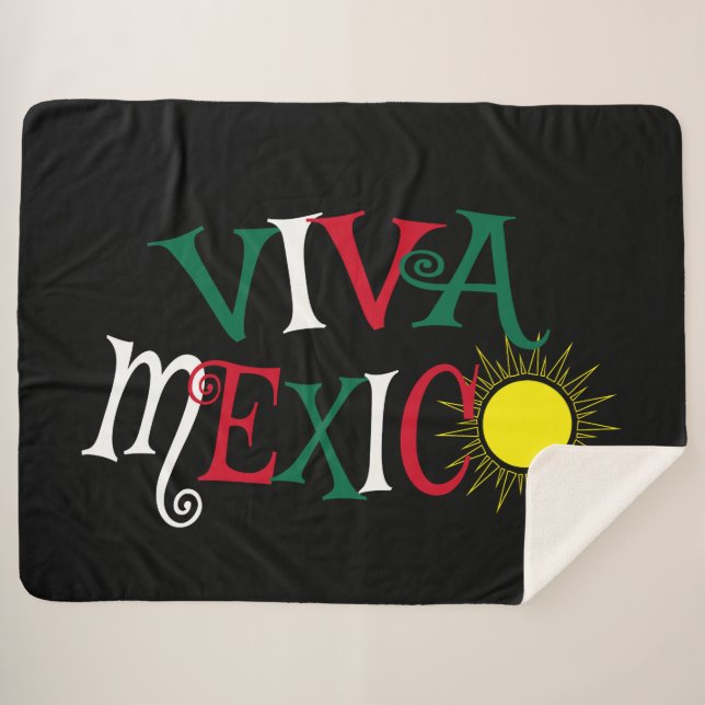 Manta Sherpa Viva México (Anverso (horizontal))