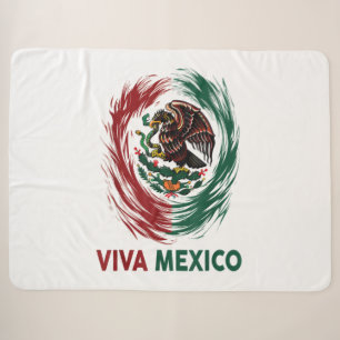 Manta Sherpa Viva México Águila Mexicana Orgullo