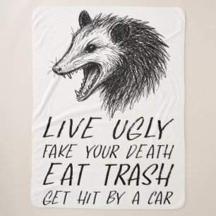 Manta Sherpa Vivir Falso Falso Tu Muerte Comer Basura Graciosa