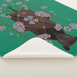 Manta Sherpa Volando Fox Jade Sherpa Blanket (3 Tamaños)