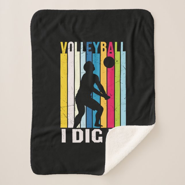 Manta Sherpa Volleyball Player | Volleyball I Dig It (Anverso)