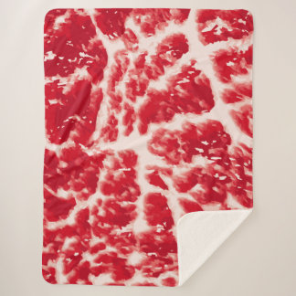 Manta Sherpa Wagyu Beef Plush Blanket