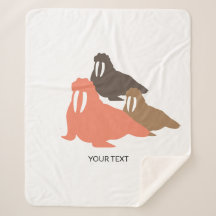 Walrus Herd Shepra Blanket