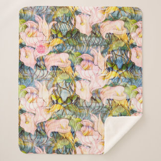 Manta Sherpa Wasserblumen