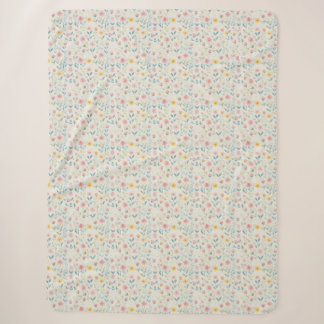 Manta Sherpa watercolor meadow bloom