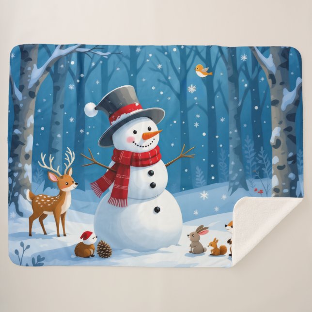 Manta Sherpa „Weihnachtliche Harmonie“ (Anverso (horizontal))