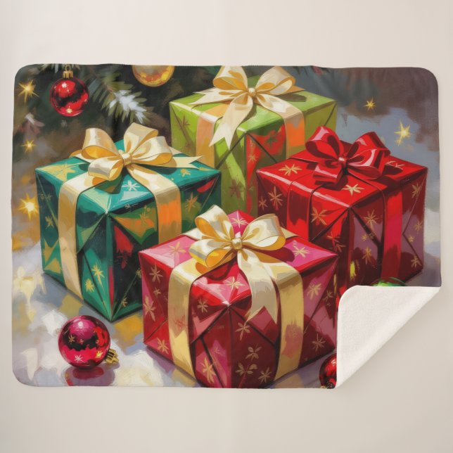 Manta Sherpa „Weihnachtliche Harmonie“ (Anverso (horizontal))