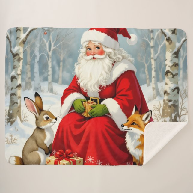 Manta Sherpa „Weihnachtliche Harmonie“ (Anverso (horizontal))