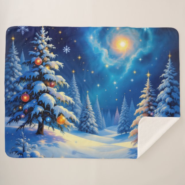 Manta Sherpa „Weihnachtliche Harmonie“ (Anverso (horizontal))