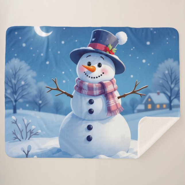 Manta Sherpa „Weihnachtliche Harmonie“ (Anverso (horizontal))