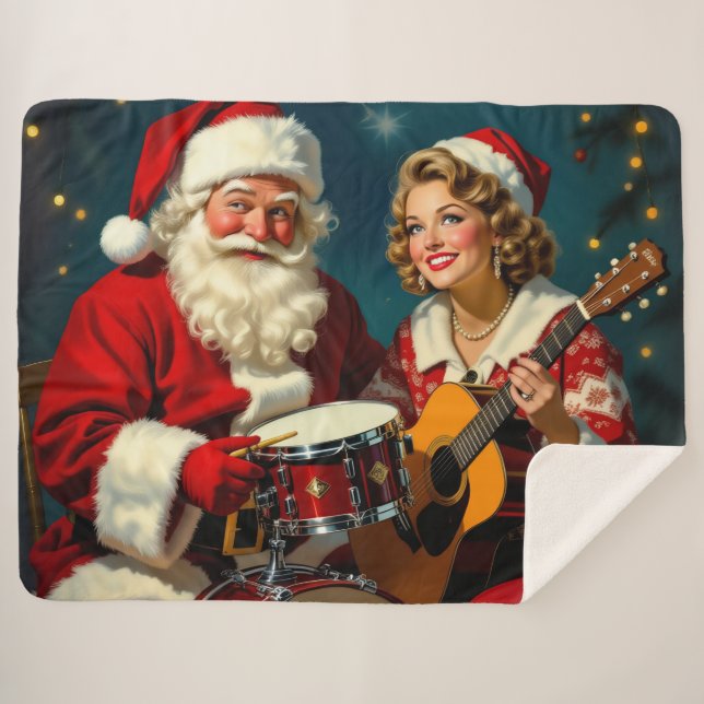 Manta Sherpa „Weihnachtliche Harmonie“ (Anverso (horizontal))