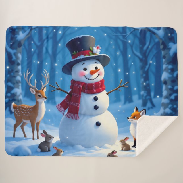 Manta Sherpa „Weihnachtliche Harmonie“ (Anverso (horizontal))