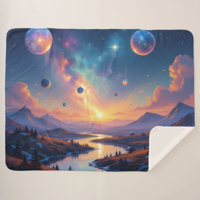 Manta Sherpa „Weihnachtliche Harmonie“ (Anverso (horizontal))