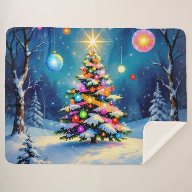 Manta Sherpa „Weihnachtliche Harmonie“ (Anverso (horizontal))