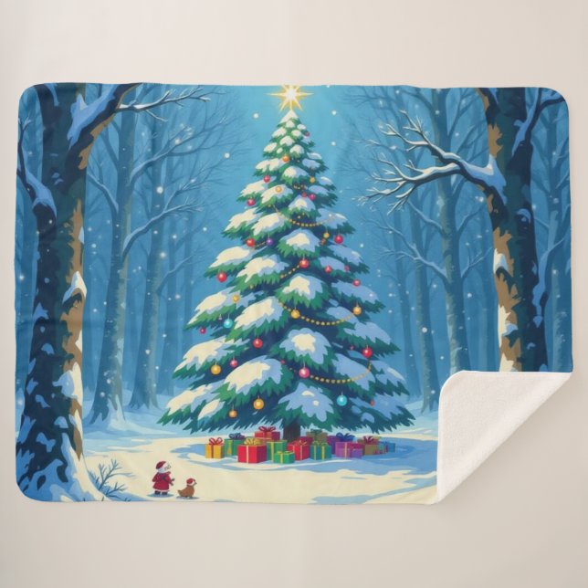 Manta Sherpa „Weihnachtliche Harmonie“ (Anverso (horizontal))