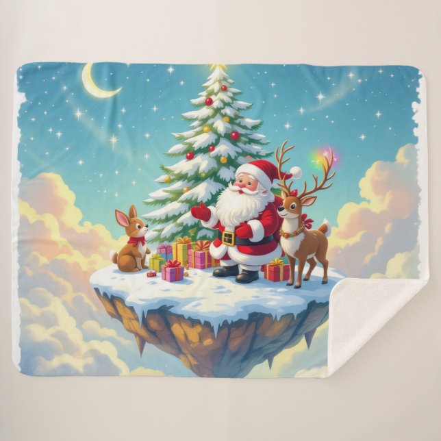 Manta Sherpa „Weihnachtliche Harmonie“ (Anverso (horizontal))