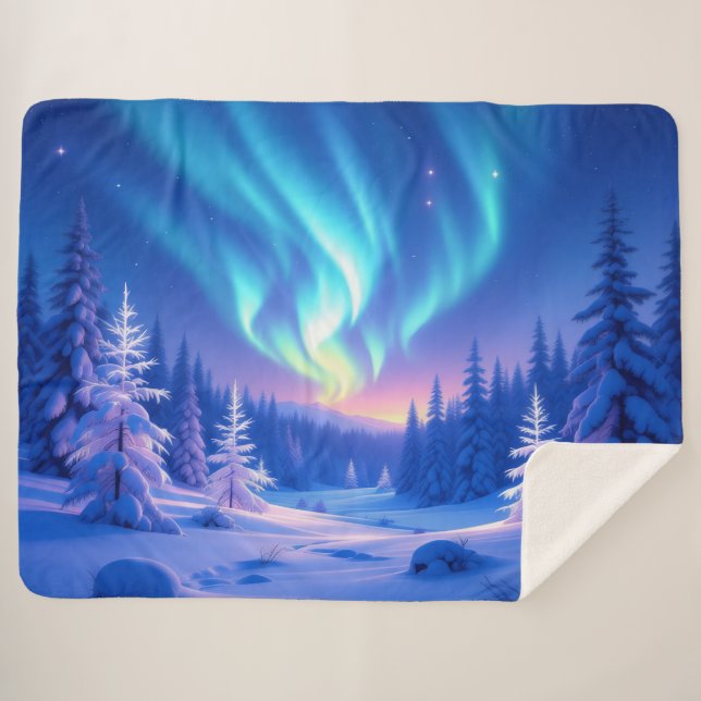 Manta Sherpa „Weihnachtliche Harmonie“ (Anverso (horizontal))