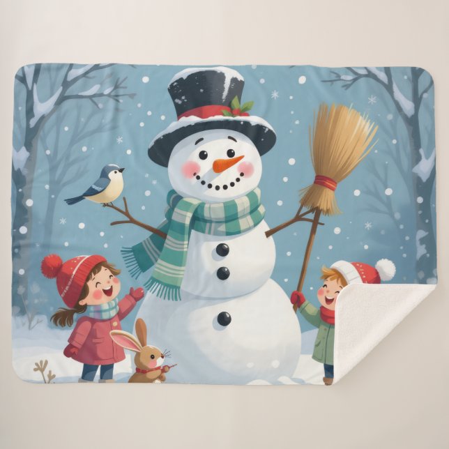 Manta Sherpa „Weihnachtliche Harmonie“ (Anverso (horizontal))