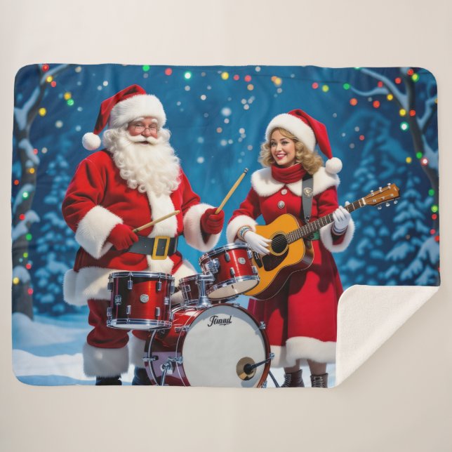 Manta Sherpa „Weihnachtliche Harmonie“ (Anverso (horizontal))