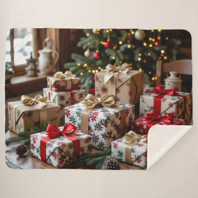 Manta Sherpa „Weihnachtliche Harmonie“ (Anverso (horizontal))