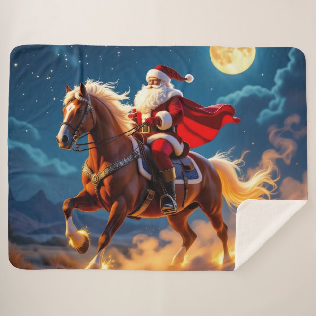 Manta Sherpa „Weihnachtliche Harmonie“ (Anverso (horizontal))