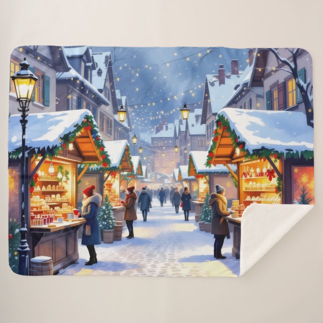 Manta Sherpa „Weihnachtliche Harmonie“ (Anverso (horizontal))