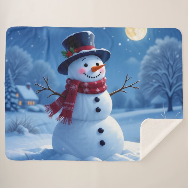 Manta Sherpa „Weihnachtliche Harmonie“ (Anverso (horizontal))