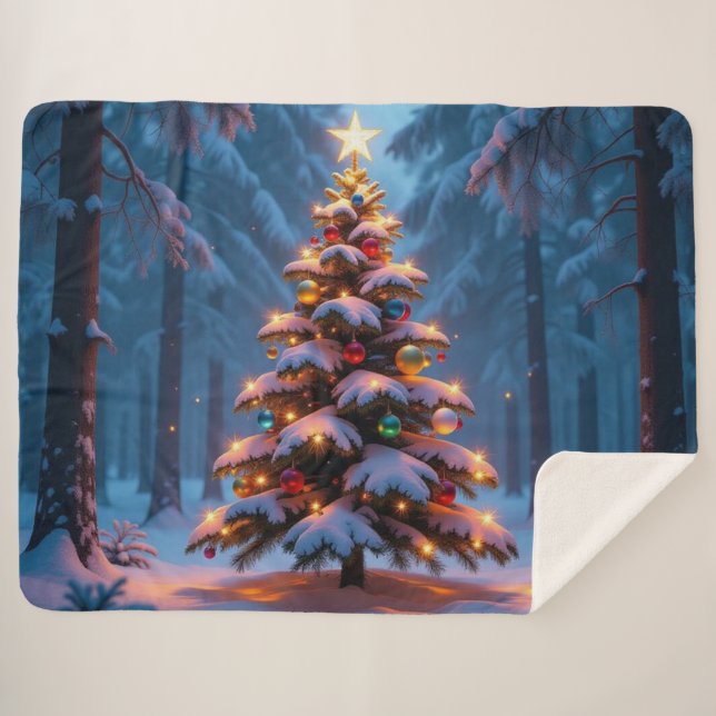 Manta Sherpa „Weihnachtliche Harmonie“ (Anverso (horizontal))