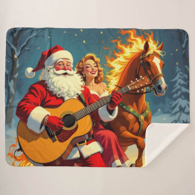 Manta Sherpa „Weihnachtliche Harmonie“ (Anverso (horizontal))