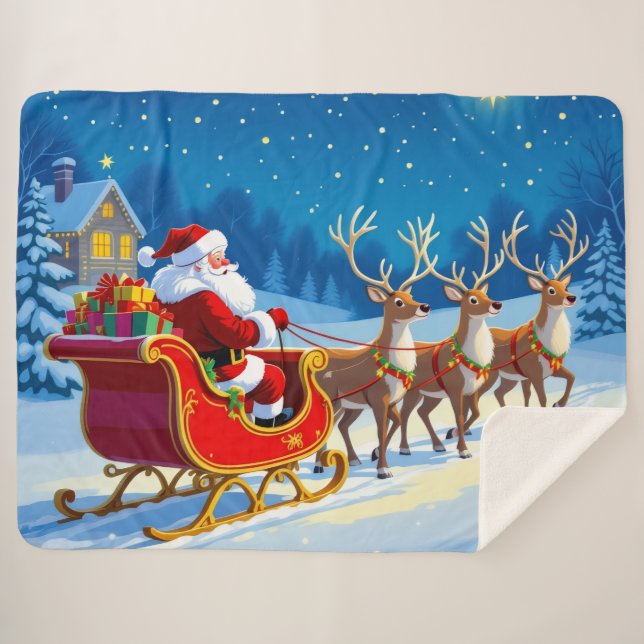 Manta Sherpa „Weihnachtliche Harmonie“ (Anverso (horizontal))