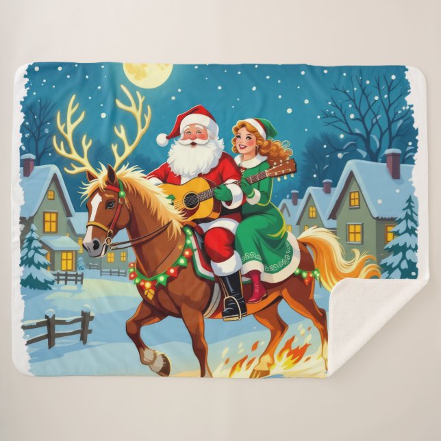 Manta Sherpa Weihnachtliche Harmonie“104 (Anverso (horizontal))