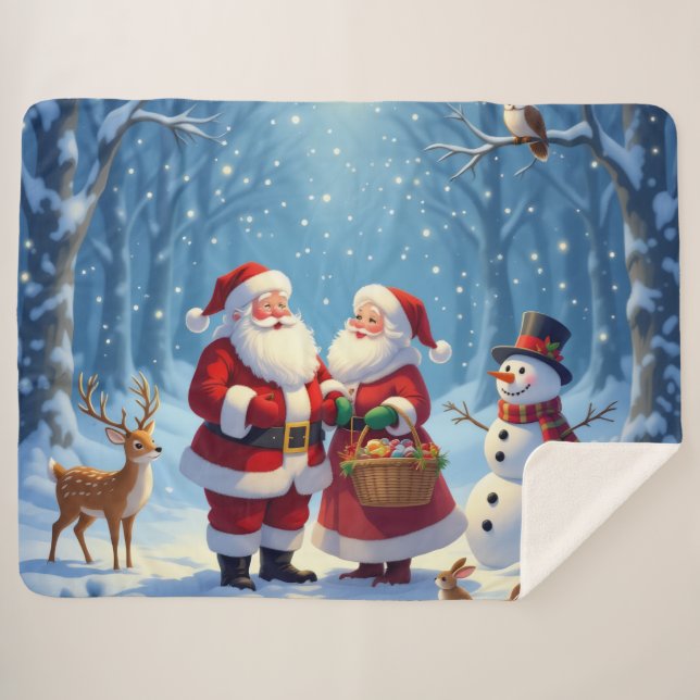 Manta Sherpa „Weihnachtliche Harmonie“33 (Anverso (horizontal))