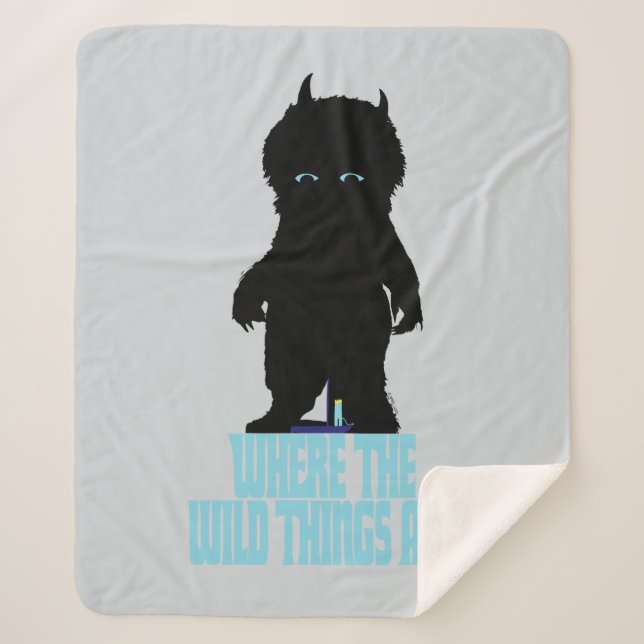 Manta Sherpa Where the Wild Things Are | Wild Thing Silhouette (Anverso)