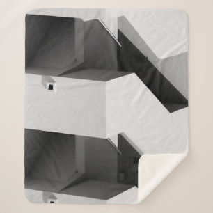 MANTA SHERPA WHITE AND BLACK WOODEN CABINET