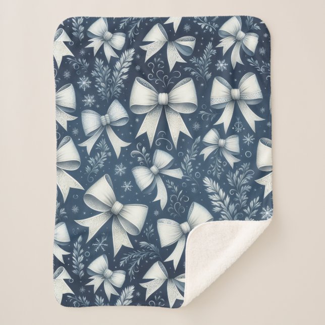 Manta Sherpa Winter Bows (Anverso)