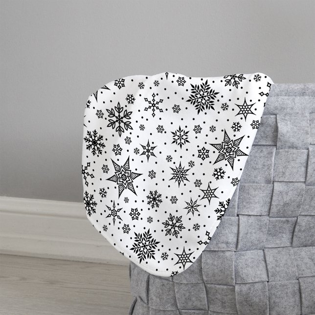Manta Sherpa Winter Snowflake Pattern (Subido por el creador)