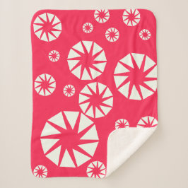 Manta Sherpa Winter Wonderland Red & White Throw