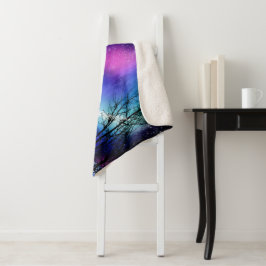 Manta Sherpa Winter Wonderlights Sherpa Blanket