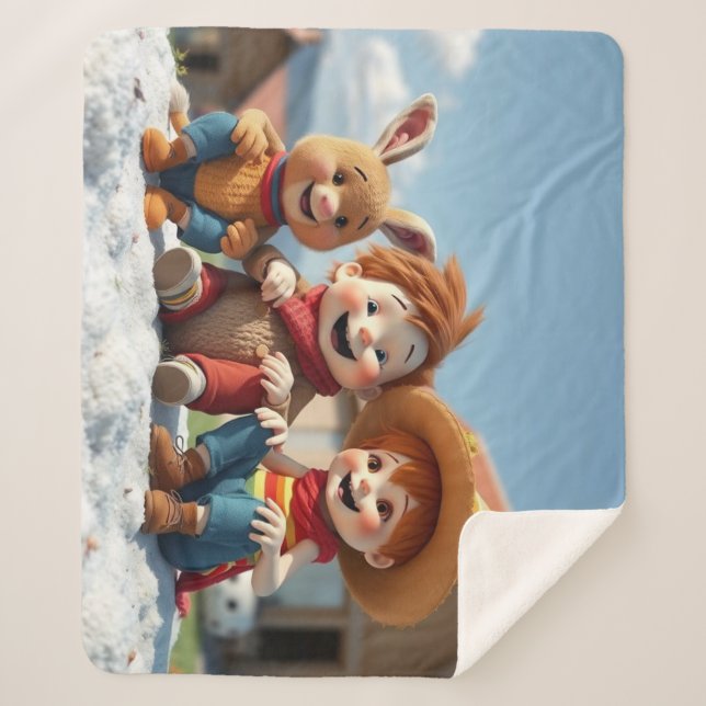 Manta Sherpa Winterfreunde im Glück (Anverso)