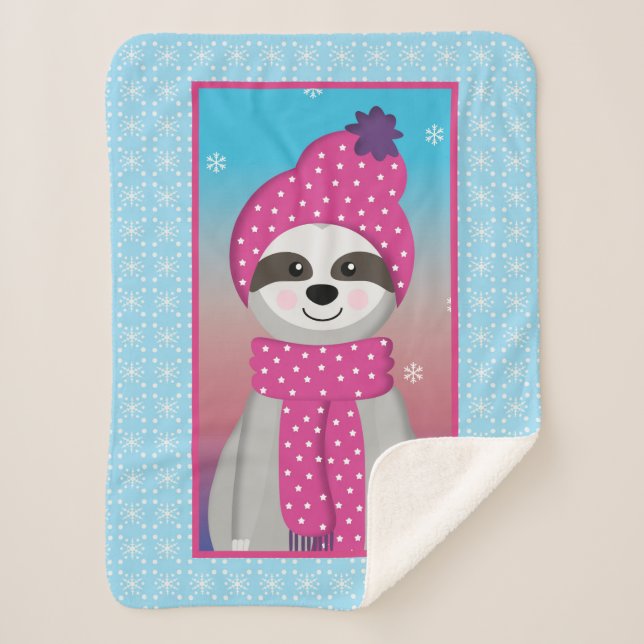 Manta Sherpa Wintery Racoon (Anverso)