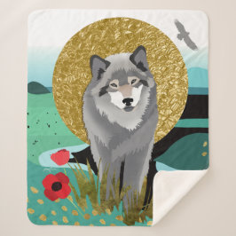 Manta Sherpa WOLFMOON AURA Sherpa Blanket -3 TAMAÑOS